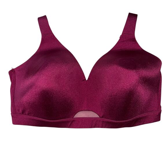 Cacique Bra 42F Pink Purple Fuchsia Lightly-Lined No Wire - Picture 6 of 6